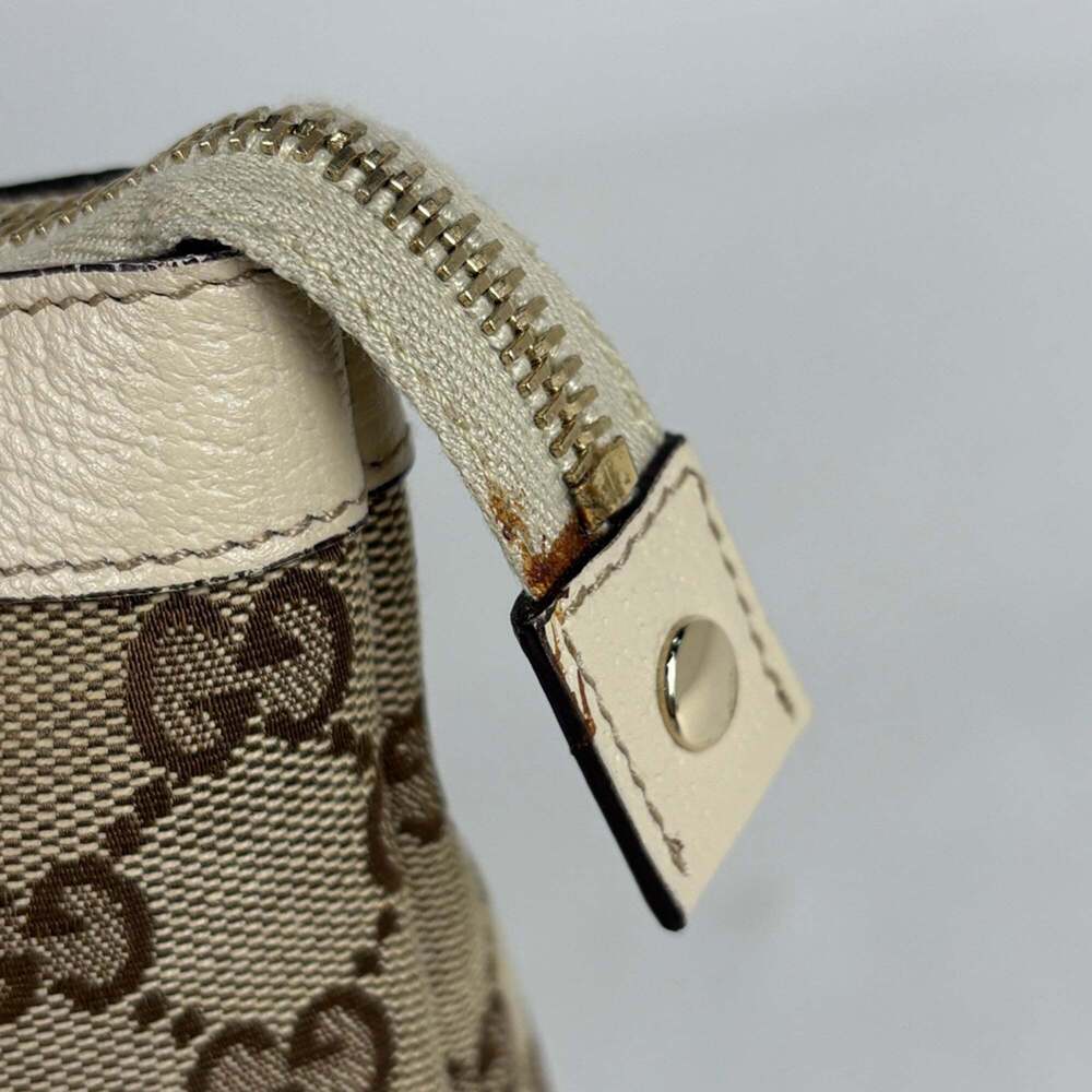 GUCCI Authentic Cream Canvas Tote Bag - Picture 5 of 9